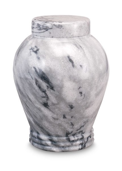 Cashmere Grey Marble Urn